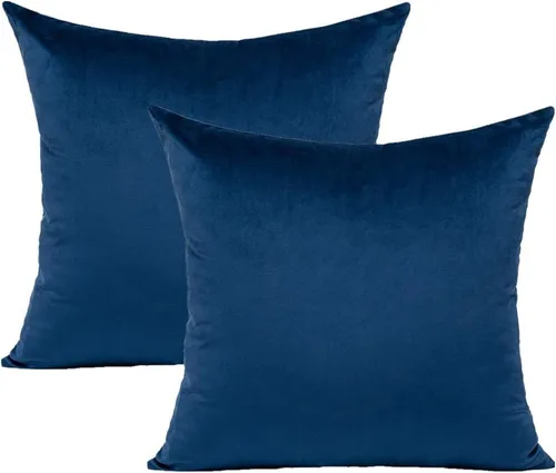 Vista 18 de VAKADO Juego de 2 fundas de almohada de terciopelo beige crema de 16 x 16 pulgadas, fundas de cojín cuadradas suaves y sólidas, decoración del hogar