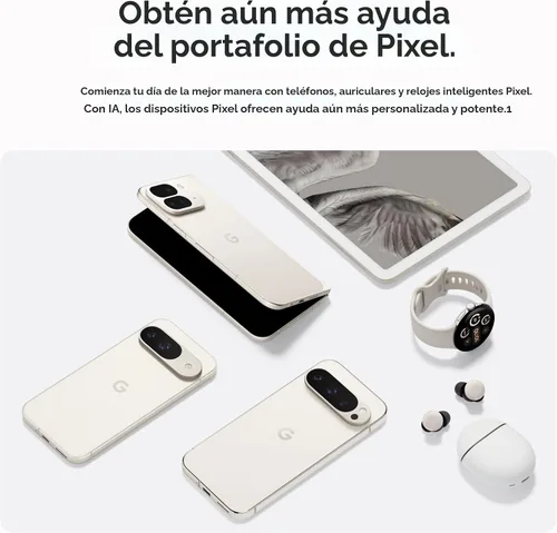 Vista 9 de Google Pixel 9 - Smartphone Android desbloqueado con Gemini, batería de 24 horas, cámara avanzada y pantalla Actua de 6.3 pulgadas, obsidiana, 128