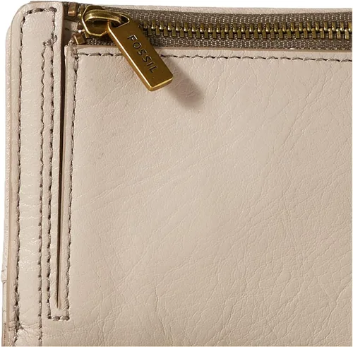 Vista 4 de Fossil Logan - Cartera plegable de cuero con bloqueo RFID para mujer