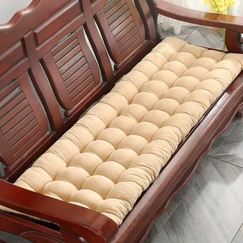 Vista 8 de Cojín para tumbona gruesa para silla de patio, cojín de asiento portátil, colchón, reclinable, almohadilla para sofá, banco, tatami (solo cojín) A