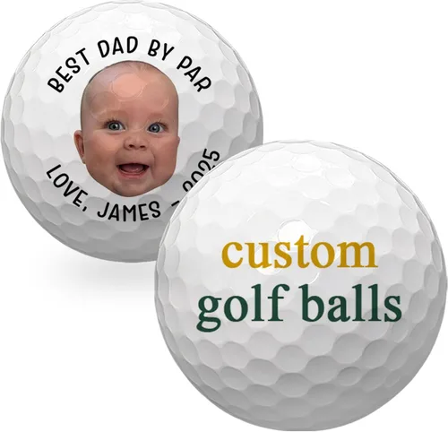 Vista 9 de Pelotas de golf personalizadas de With Love From Julie para hombres - Bolas de golf personalizadas - Regalos personalizados de bolas de golf