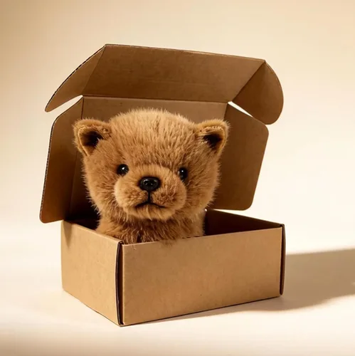 Vista 4 de Ice King Bear Little Teacup - Juguete de peluche para perro, 6 pulgadas (marrón)