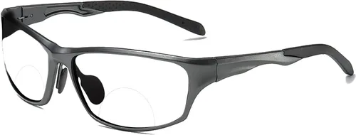 Vista 3 de laureles Gafas de lectura bifocales para hombre, gafas deportivas, lentes fotocrómicas, marco completo, transición, presbicia