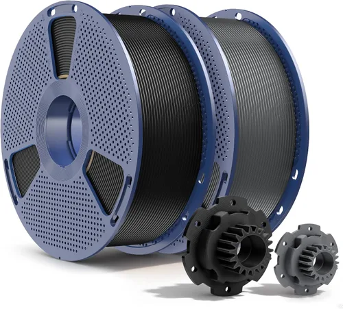 Vista 26 de SUNLU Filamento PETG de 0.07 in, 4.4 lbs, negro+transparente