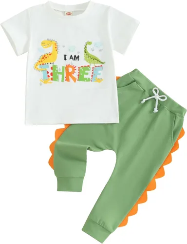 Vista 16 de Traje de cumpleaños para bebé niño de 1 a 5 años, conjunto de camisa y pantalón deportivo, conjunto de 1, 2, 3, 4, 5 años