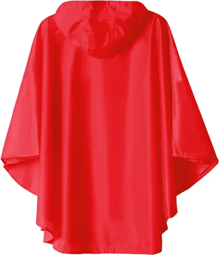 Vista 2 de Chaqueta ligera de poncho de lluvia para niños, impermeable, abrigo impermeable