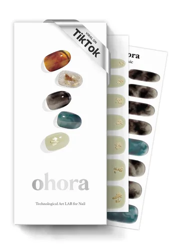 Vista 19 de ohora Tiras de uñas de gel semicuradas Rojo, Sólido N Addict N Adicto