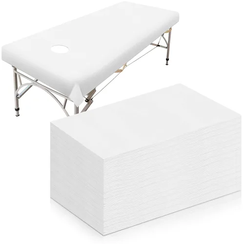 Vista 8 de 30 sábanas desechables para mesa de masaje, sábanas de 31 x 79 pulgadas, fundas desechables para cama de spa, mantel de masaje no tejido, Rosa