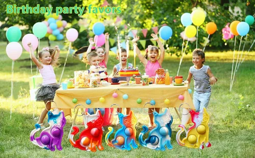 Vista 4 de Paquete de 24 juguetes divertidos para gatos, regalo único de verano, juguetes surtidos para niños, niños, aulas, estudiantes, regalos