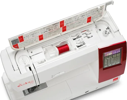 Vista 5 de Elna eXcellence 710 Máquina de coser y acolchar computarizada, cama de costura de 11 pulgadas, incluye sistema avanzado de alimentación doble, 15