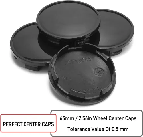 Vista 6 de RTRHINOTUNING 4 copas centrales para rueda de 65 mm compatibles con Mustang 2001-2004, Focus 2002-2004, F150 2010-2014, diámetro exterior: 2.56"/ 65