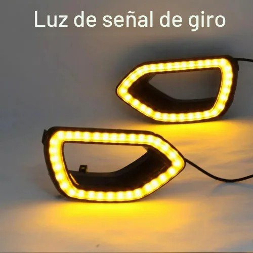 Vista 5 de Luces de parrilla de repuesto para la parrilla SRT Scat Pack LED de humo luces de nariz de cerdo para Dodge Charger 2015-2022