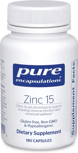 Vista 9 de Pure Encapsulations Zinc 15 mg - Suplemento de picolinato de zinc para apoyo, crecimiento y desarrollo del sistema inmunitario - para la curación