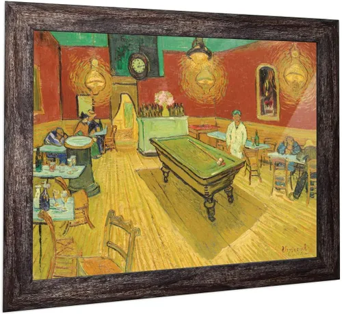 Vista 10 de Vincent Van Gogh - Arte de pared enmarcado con diseño de flores de almendra, maravilloso para exhibir en la cocina, el baño o la decoración