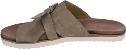 Vista 6 de Sandalias ortopédicas para mujer, pantuflas para caminar con soporte de arco, sandalias casuales antideslizantes A4# Caqui