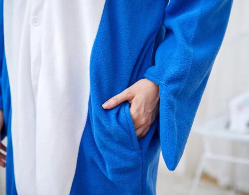 Vista 5 de Pijama de tiburón para adultos, disfraz de Halloween, ropa de dormir