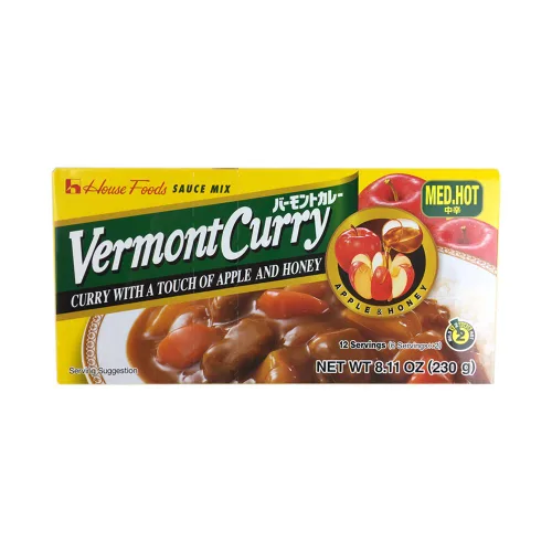 Vista 3 de House Foods Curry de Vermont [ 2 paquetes ] picante medio, 8.11 oz (230g)