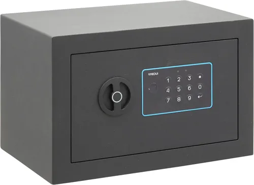 Vista 7 de ARREGUI Blue 650100 Caja fuerte de acero con cerradura electrónica, 6.7 x 9.1 x 6.7 in, 5 L, caja fuerte para el hogar y el hogar, teclado