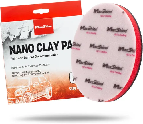 Vista 8 de Maxshine Almohadilla universal de arcilla de grado fino de 5 pulgadas, disco de arcilla reutilizable para detalles de automóviles, elimina el exceso
