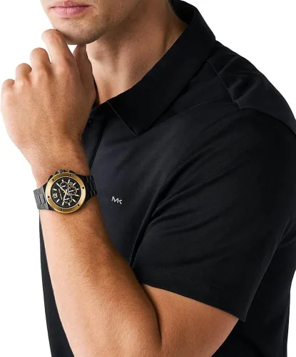 Vista 2 de Michael Kors MK8941 - Cronógrafo Lennox para hombre color negro pulsera Negro Pulsera