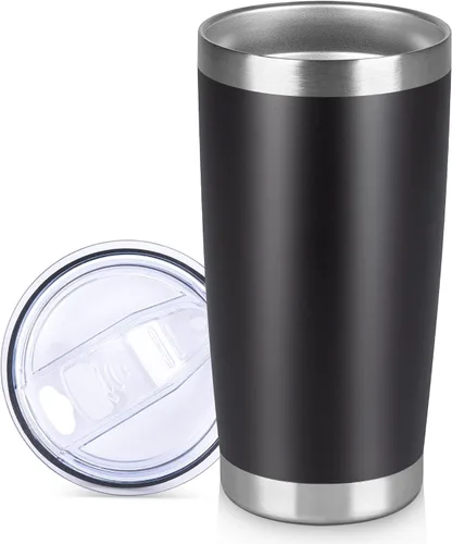 Vista 20 de Vaso Térmico de 20 oz de Acero Inoxidable Vasos Térmicos a Granel con Tapa Aislamiento de Doble Pared Tazas de Café Térmicas para Bebidas Calientes