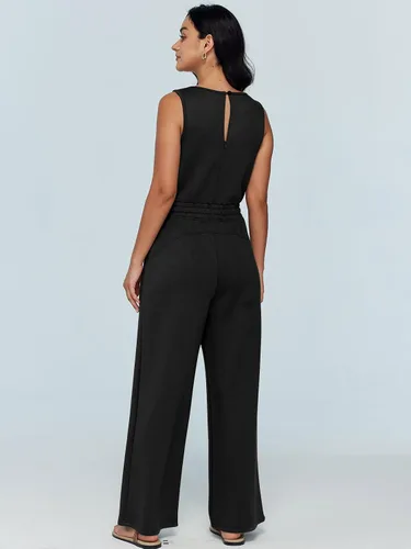 Vista 5 de AUTOMET Trajes de otoño para mujer, ropa casual de moda, sin mangas, pierna ancha, pantalones largos