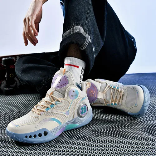 Vista 4 de KEMTAT Men's Training Basketball Shoes Mandarin Duck Breathable Practical Basketball Shoes Sports Shoes