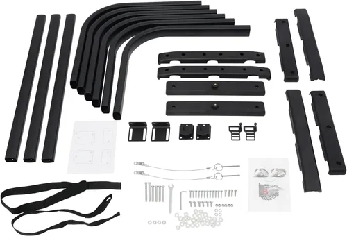 Vista 7 de Extensor universal de caja de camión, 180° de aluminio abatible de extensión ajustable de longitud de estante extensor de caja de camión