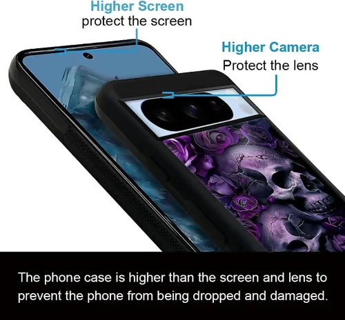 Vista 1183 de Compatible con Google Pixel 4A 5G Mobile Case Creative Acrylic Panel trasero Silicona Protección Grip especialmente diseñado para Google Pixel 4A 5G