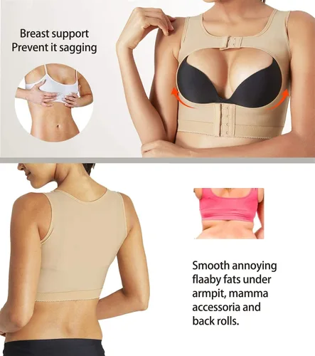 Vista 2 de BRABIC Sujetador push-up moldeador de postura para mujer, soporte de pecho, chaleco moldeador