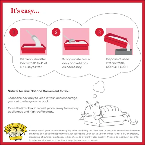 Vista 8 de Dr. Elsey's® Cat Attract® Arena de arcilla compactante para gatos, bolsa de 18 libras