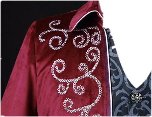 Vista 4 de Chaqueta steampunk vintage para hombre, estilo gótico, victoriano, uniforme