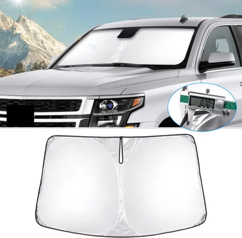 Vista 60 de T TGBROS Parasol para parabrisas para BMW X1 F48 2016 2017 2018 2019 2020 2021 2022 para ventana de automóvil, con bloqueo UV grueso y opaca