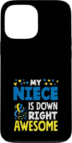 Vista 24 de My Niece is Down Right Awesome Down Syndrome Awareness Case for iPhone 17