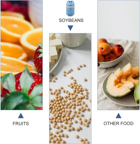 Vista 9 de Exprimidor de frutas portátil manual compacto para exprimidor de leche de soja cítrica, exprimidor de leche de soja, ligero y no eléctrico, para uso