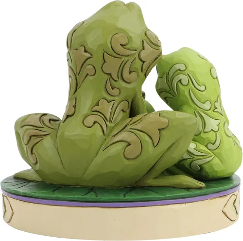 Vista 3 de Enesco Disney Traditions Collection por Jim Shore - Figura decorativa de la princesa y la rana Tiana y Naveen, de resina hecha a mano, pintada a