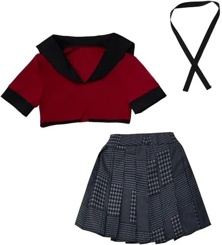 Vista 6 de Jabami Yumeko - Disfraz de cosplay de anime, uniforme escolar para mujer