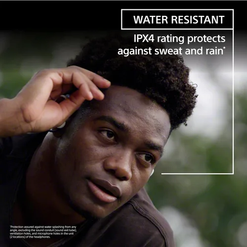 Vista 6 de Sony Float Run - Auriculares deportivos inalámbricos Bluetooth para correr y hacer ejercicio con micrófono y resistencia al agua IPX4, WIOE610/B