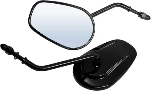 Vista 3 de TCMT Par de espejos retrovisores negros para motocicleta Harley Road King CVO Road Street Tri Glide Freewheeler Street XG500 XG750 Sportster XL1200