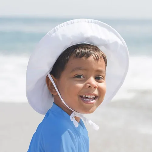 Vista 5 de Green Sprouts Baby Girls Brim Sun Protection Hat