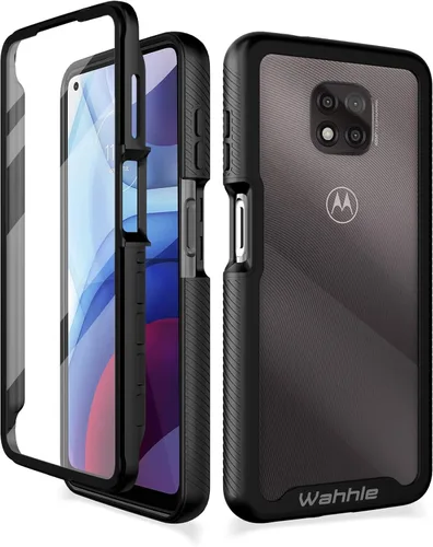 Vista 51 de Funda compatible con Motorola Edge 5G UW, protector de pantalla integrado de cuerpo completo, a prueba de golpes, ajuste delgado, funda protectora