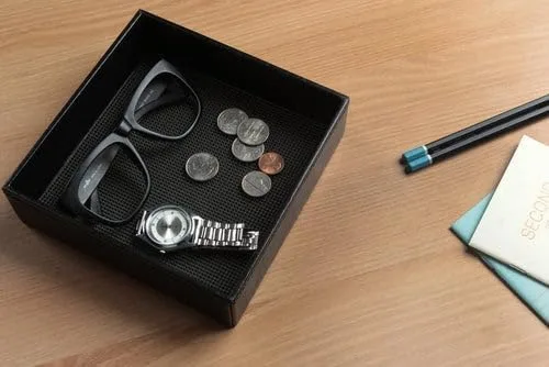 Vista 5 de Jack Cube MK206D - Bandeja de almacenamiento de artículos de papelería cosmética, organizador de artículos de papelería para llaves, teléfono