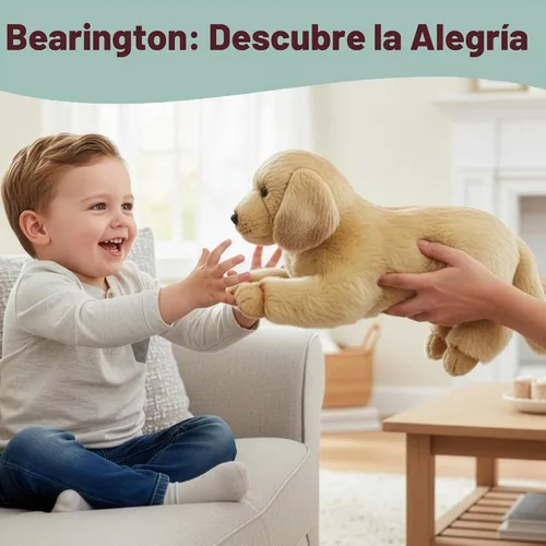 Vista 4 de Bearington Baker The Everyday Golden Retriever Animal de Peluche, Cachorro de Peluche de 13 Pulgadas, Ideal como Regalo de Navidad, San Valentín