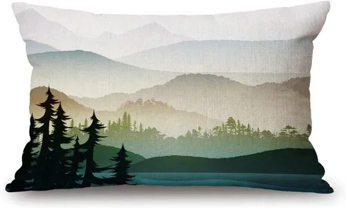 Vista 13 de Solekla Funda de almohada lumbar de flamenco rosa de 12 x 20 pulgadas, decorativa, para dormitorio, sala de estar, piñas y hojas exóticas, funda