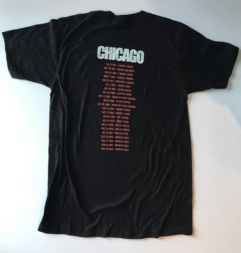 Vista 6 de Camiseta de Pearl Jam Wrigley Field Chicago talla S historia de la banda gira 2018