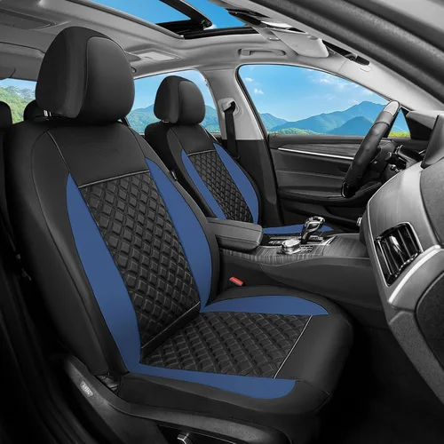 Vista 38 de Fundas de asiento delantero de automóvil, fundas de asiento de cuero para automóviles, protector de asiento de automóvil, impermeable, transpirable
