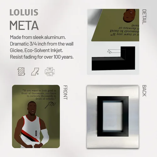 Vista 5 de LOLUIS Arte de pared con cita motivacional, arte dibujado a mano de la superestrella del baloncesto, decoración temática deportiva, dormitorio