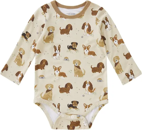 Vista 40 de pureborn Mameluco de algodón súper suave para bebés niños y niñas de 0 a 24 meses