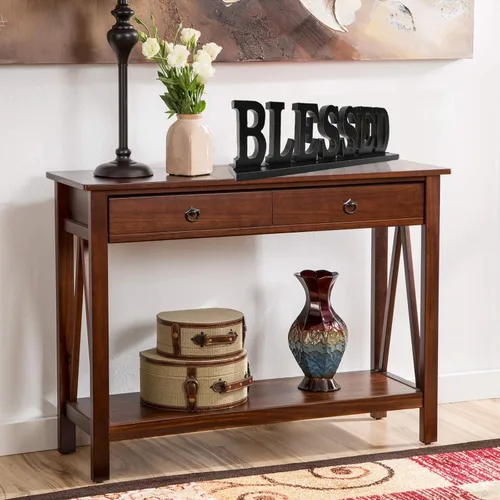 Vista 5 de Letrero decorativo de madera con texto en inglés "Blessed" para decoración del hogar