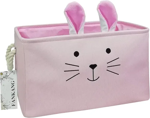 Vista 10 de Cesta rectangular de tela con estampado de dinosaurios para almacenamiento de guardería, cesta de almacenamiento, bolsa de libros, cestas de regalo